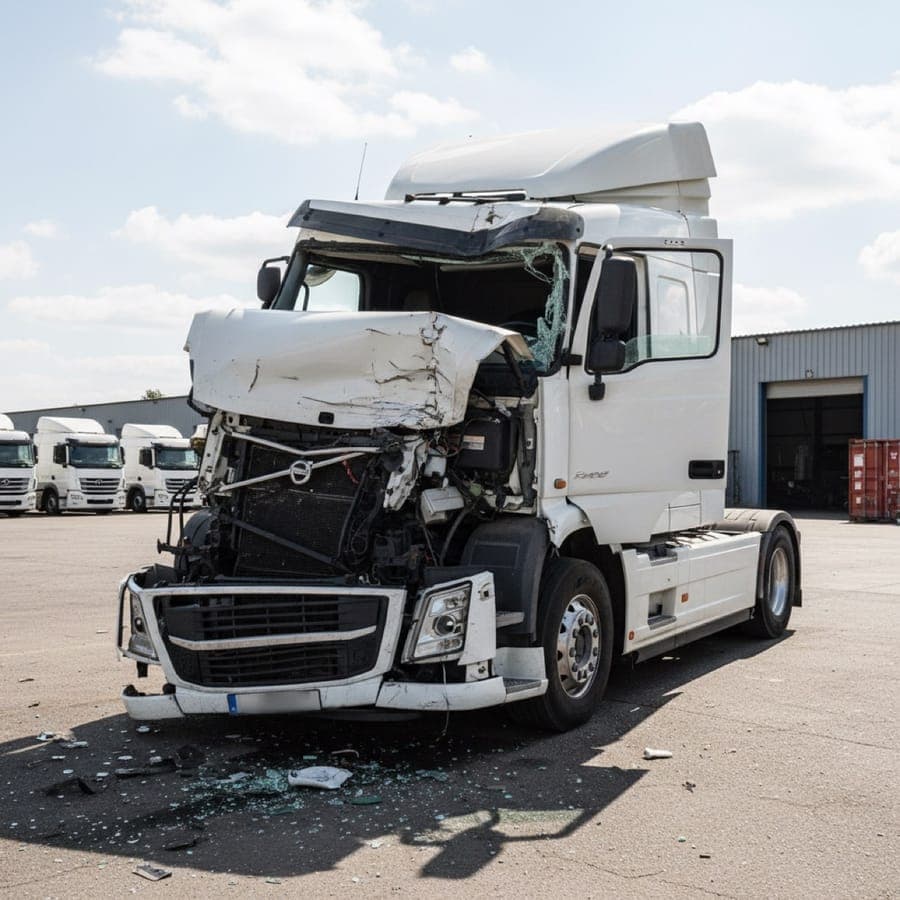 Unfall-Lkw in der Restwertbörse