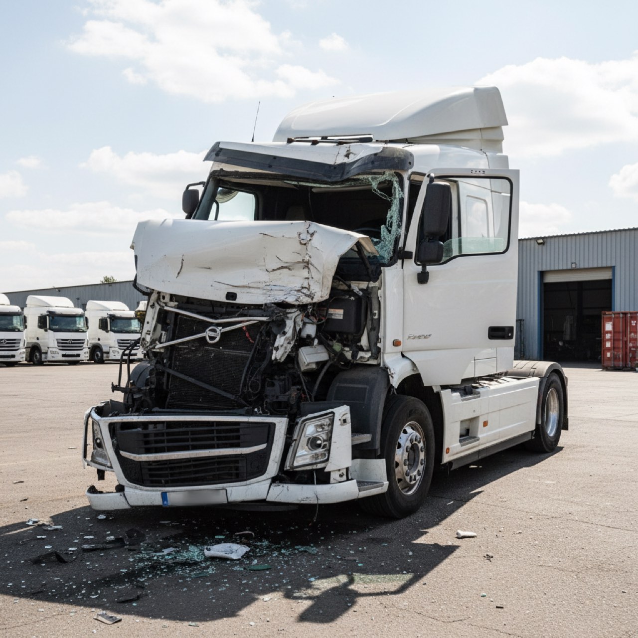Unfall-Lkw in der Restwertbörse
